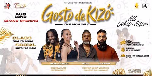 GOSTO DE KIZ\u00d4 \u2737 THE MONTHLY \u2737 ALL WHITE 