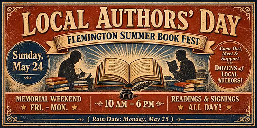 FLEMINGTON SUMMER BOOK FEST : LOCAL AUTHORS' DAY!