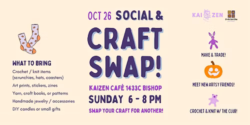Crochet & Knit + Craft Swap! Halloween Edition