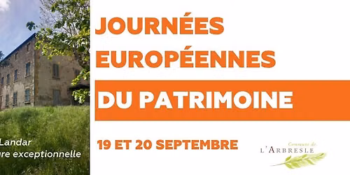 Journ\u00e9es Europ\u00e9ennes du Patrimoine
