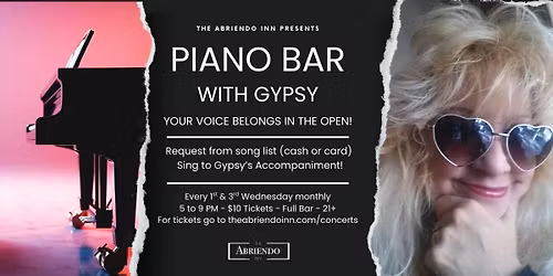 Piano Bar Night with Gypsy!