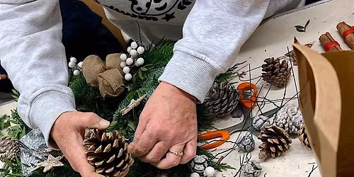 Luxury Christmas Wreath Workshop at Gibside Stables, Newcastle