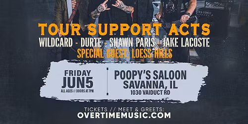 6\/5 Savanna, IL: OVERTIME: "The Modern Day Outlaw Tour"