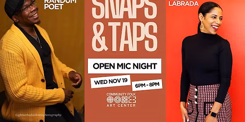 Snaps & Taps Open Mic Night