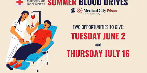 July Blood Drive to Support the American Red Cross