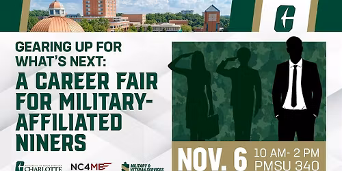 UNC Charlotte  Military & Veteran  Career Fair
