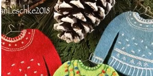 Ugly Sweater Ornament Needle Felting