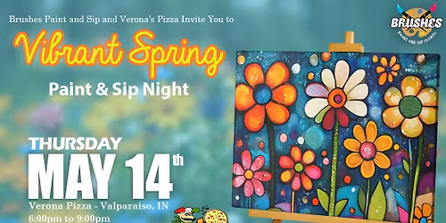 Vibrant Spring Paint & Sip at Verona Pizza Valpo
