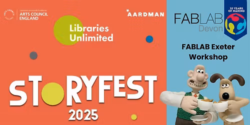 FabLab Exeter Storyfest Aardman Mug Design Workshop (6-15yrs)