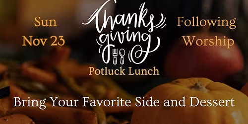 Thanksgiving Potluck Lunch