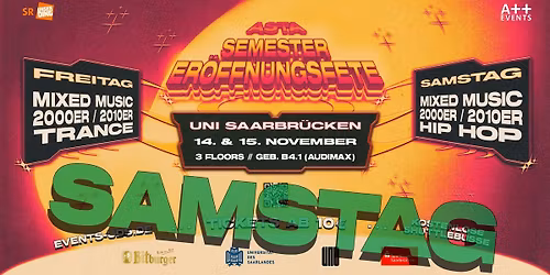 Semesterer\u00f6ffnungsfete: SAMSTAG \/ 15.11.2025