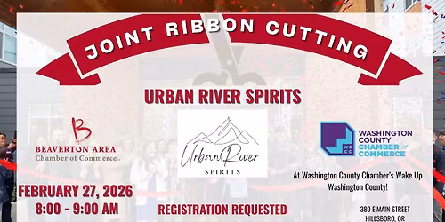 Joint Morning Networking & Ribbon Cutting at Urban River Spirits
