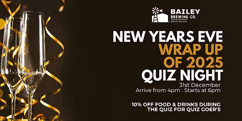 New Years Eve - Wrap up of 2025 - Quiz Night