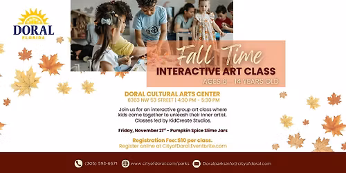 Pumpkin Spice Slime Jars - Fall Time Interactive Art Class