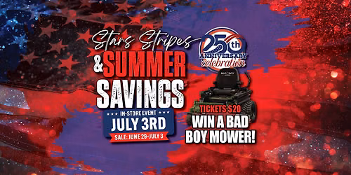 Stars, Stripes & Summer Savings Event!