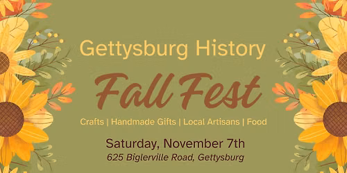 Gettysburg History Fall Fest Craft Show