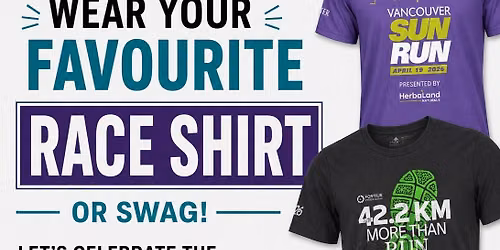 Wear your fav race shirt! 