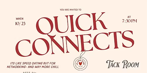 Quick Connects: Creative Community - Speed Connecting + Mixer!