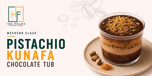 Pistachio Kunafa Chocolate Tub