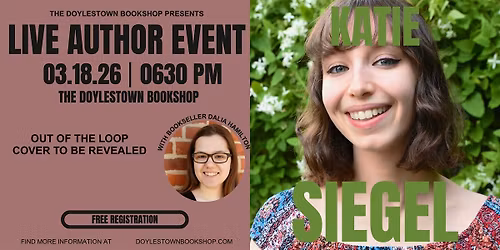 Katie Siegel w\/ bookseller Dalia Hamilton \/\/ OUT OF THE LOOP