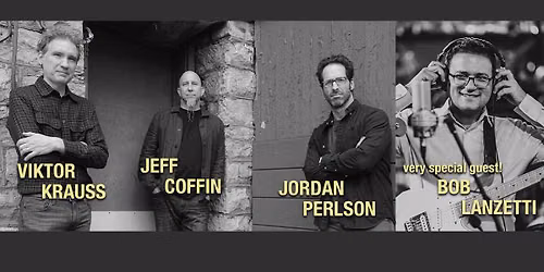 Jeff Coffin, Jordan Perlson, Viktor Krauss with Bob Lanzetti at The Grey Eagle