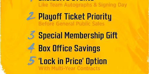 2026-2027 Toledo Walleye Season Tickets (Includes Tickets To All Regular Season Home Games)