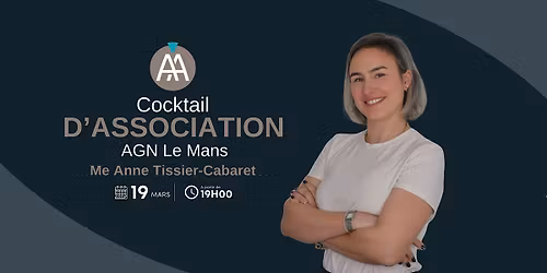Cocktail d'association - AGN Avocats Le Mans - Jeudi 19 mars 2026