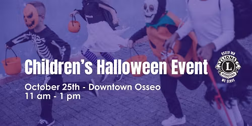 A Day of Halloween Fun Comes Back to Osseo October 25TH