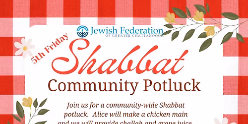 Community Shabbat Potluck - 5th Friday