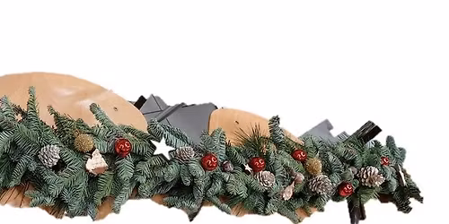 Bloemschikken thema kerst