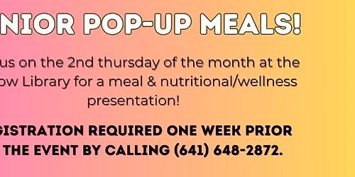 Senior Pop-Up Meals