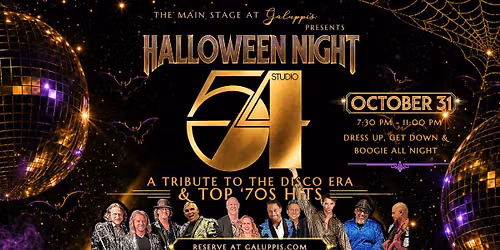 The Original Studio-54 Band Live on Halloween Night @ Galuppi's 