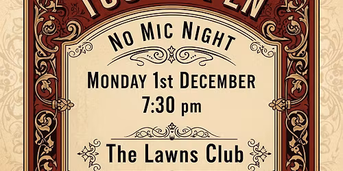 TUSC Open (no) Mic Night