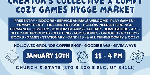 Creator's Collective x Comfy Cozy Games Hygge Market