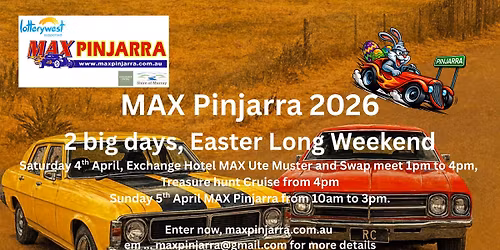 MAX Pinjarra: Day 1 - Inaugural Ute Muster & Swap Meet