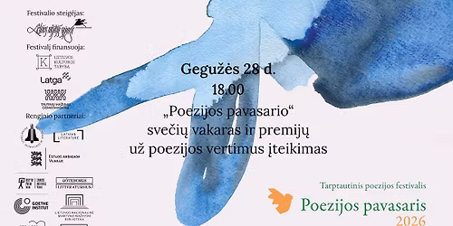 POEZIJOS PAVASARIO sve\u010di\u0173 vakaras ir premij\u0173 u\u017e poezijos vertimus \u012fteikimas