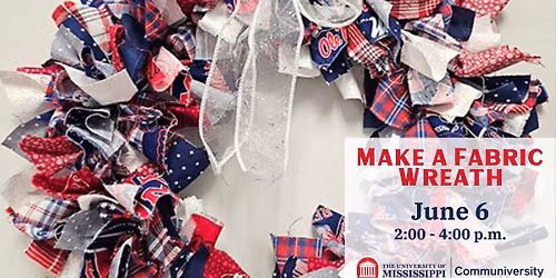 Make a Fabric Wreath: Show Off Your Red, White, and Blue