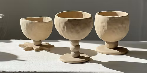 Cocktail Glass Pottery Class - Intro to Ceramics Workshop