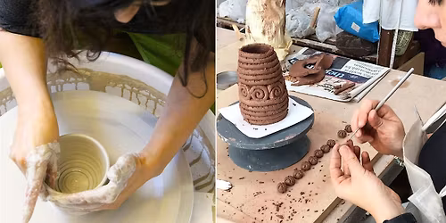 One-off pottery wheel taster Saturday 6th December 10.30am-12.45pm