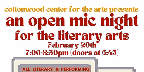Open Mic for the Literary Arts