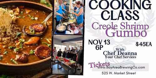 11\/13 Cooking Class: Creole Shrimp Gumbo