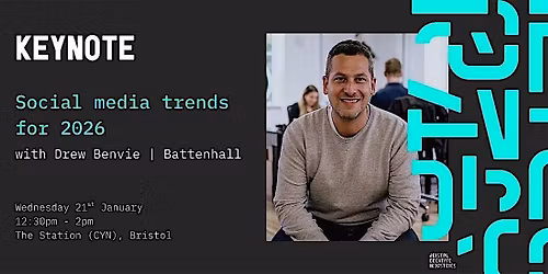 Social media trends for 2026: a keynote with Drew Benvie