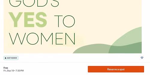 God\u2019s Yes to Women Book Launch