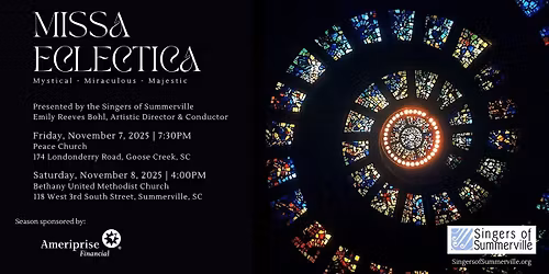 MISSA ECLECTICA - a magical choral concert in Summerville, SC
