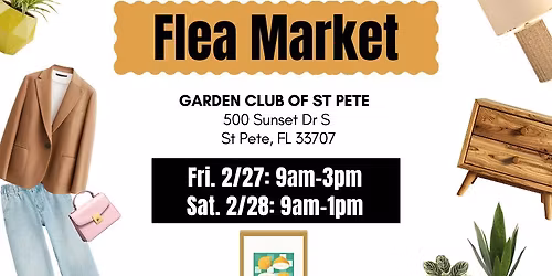 Garden Club of St. Petersburg Annual Flea Market!