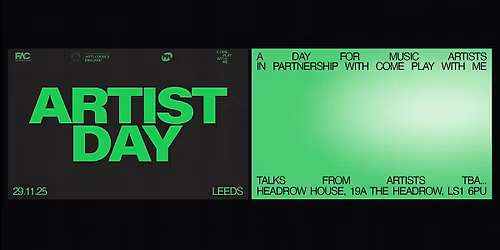 FAC Artist Day: A day for music artists in Leeds