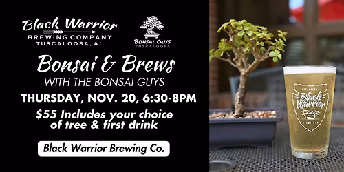 Bonsai & Brews at Black Warrior Brewing