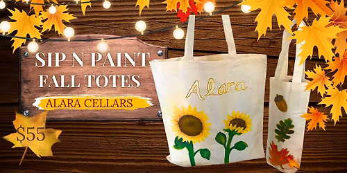 Sip n Paint Fall Totes