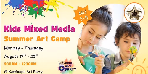 Kids Summer Art Camp - 4 Day Mixed Media (Aug. 17 - 20)