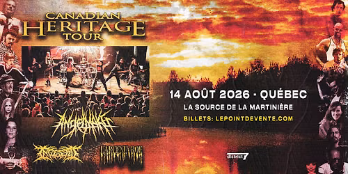 AngelMaker avec Ingested et plus \/\/ Vendredi 14 aout 2026 \/\/ La Source de la martini\u00e8re